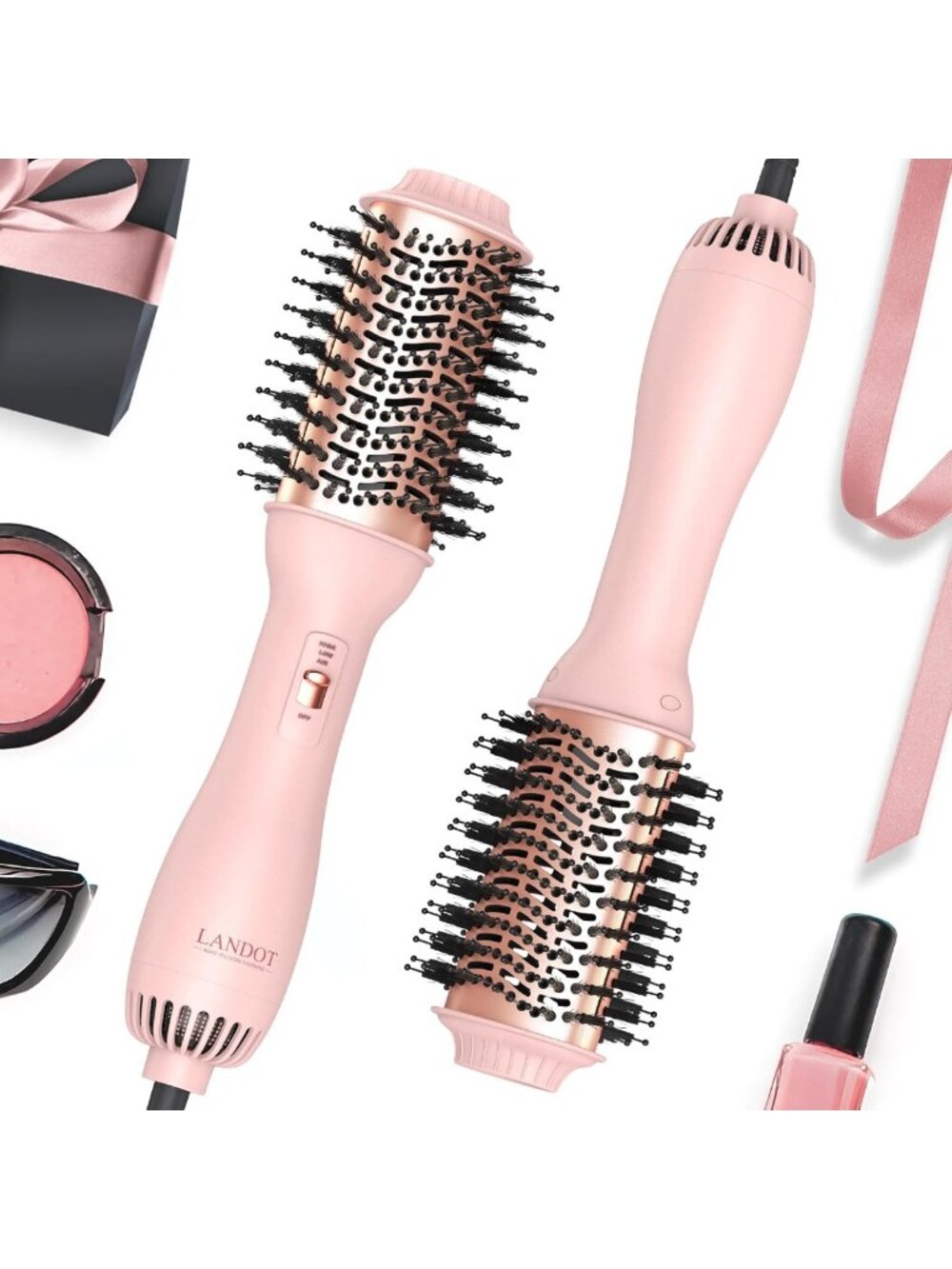 One-Step Hot Air Brush for Smooth Blowout & Volume - Hair Dryer Styling Tool